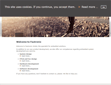 Tablet Screenshot of fautronix.com